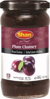 Shan Plum Chutney Tangy (Glass) 400g x 12