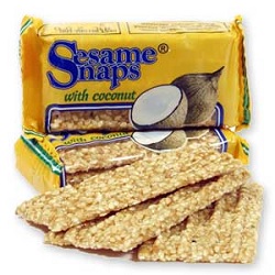 Sesame Snaps Coconut 30g x 24-Ny Pris!
