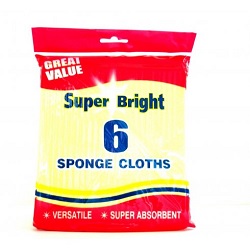 Superbright Sponge Cloths 4pk x 10 Opp 25.10