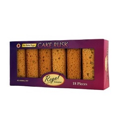 Regal Cake Rusk Sugerfree 18 Pcs x 8