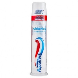Aquafresh Toothpaste Pump Whitening 100ml x 12-Ny Pris!