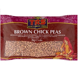 Trs Kala Chana (Brown Chick Peas) 2kg x 6 Ny pris !