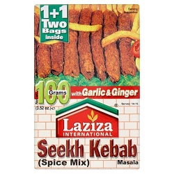 Laziza Seekh Kebab Masala 100g x 6!Ny Pris