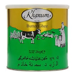 Khanum Butter Ghee 2kg x 6- Ny Pris!