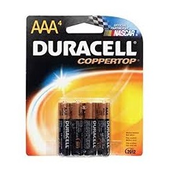 Duracell Batteri AAA- 4pk x 10! Ned 27.10