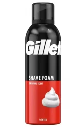 Gillette Shaving Foam Original (Black Cap) 200ml x 6