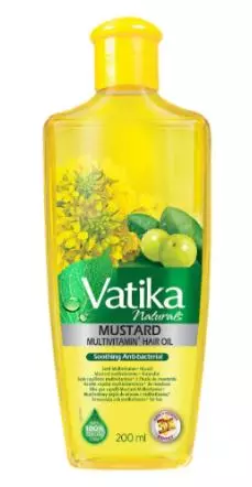 Vatika Hair Oil Mustard 200ml x 6 - Ny Ankomst 12.02.25