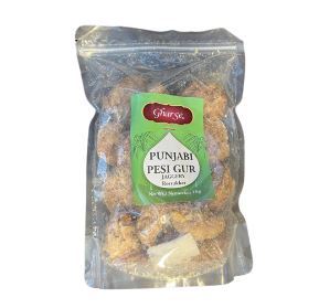 Ghar Se Pesi Gur -Jaggery (Pose) 1kg X 12- Lavpris - Ny Ankomst 17.02