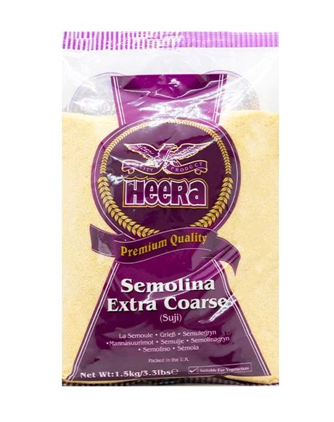 Heera Semolina Extra Coarse 1.5kg x 6 - Tilbudspris