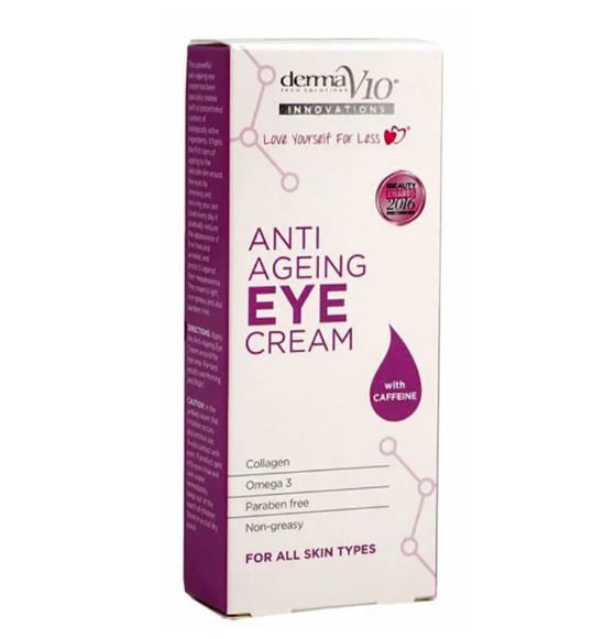 Derma V10 Anti Ageing Eye Cream 15ml x 6 - Ny Ankomst 04.06.25