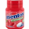 Mentos Strawberry TyggeGummi 40pcs x 6 - Lavpris!