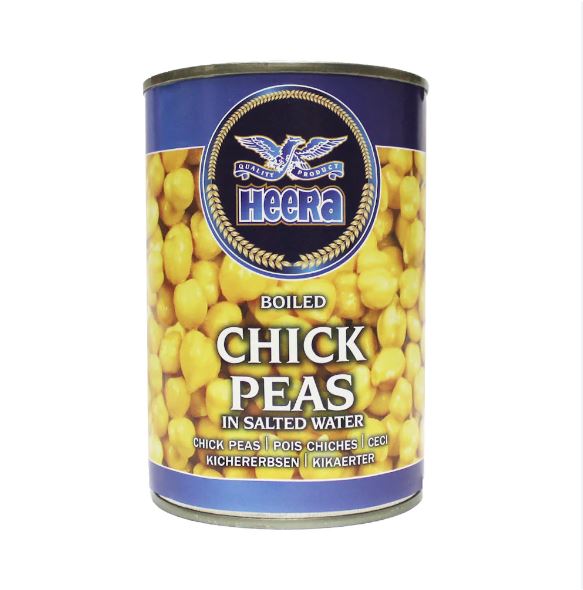 Heera Canned Boiled Chick Peas 400g x 12 - Ny Ankomst 22.11