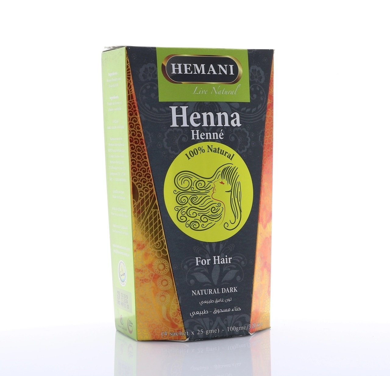 Hemani Henna Black 4x25g x 6