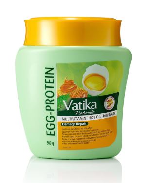 Vatika Hair Mask Egg Protein 500ml x 3 - Ny Ankomst 02.05.25