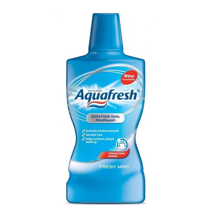 Aquafresh Mouthwash 500ml x 8 - Lavpris