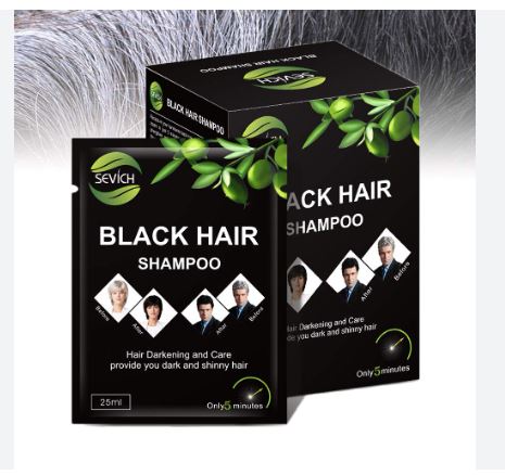 Sevich 100% Natural Black Hair Shampoo 25ml x 10 Sache