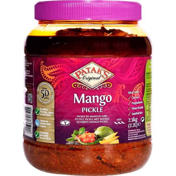Pataks Mango Pickle Hot 2,2kg x 2