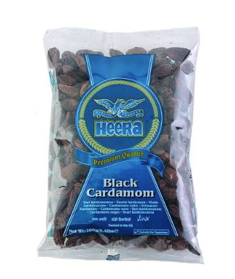 Heera Cardamoms Black 200g x 10 - Ny Ankomst 04.04