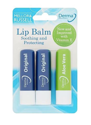 Derma Intensive Lip Balm 3pk x 9
