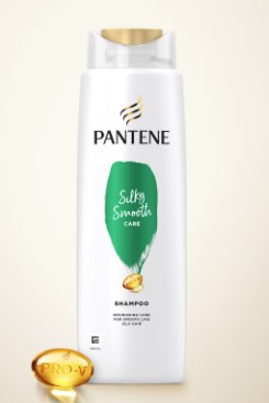 Pantene Shampoo Satin Smooth 340ml x 6 - Ny Ankomst 25.08