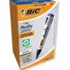 Bic Markers Blue x 12stk - (Perfekt til Plakatskriving) - Ny Ankomst 16.10.25