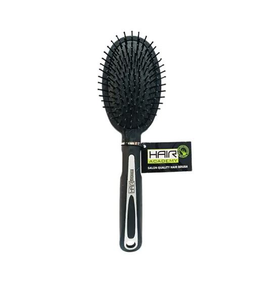 Hair Academy Brush Oval Cushion Black x 12 - Nyhet 23.09