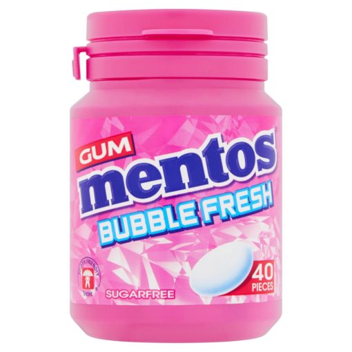 Mentos Bubblefresh TyggeGummi 40pcs x 6 - Ny Ankomst 16.08.24