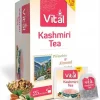 Vital Kashmiri Tea med krydder- & nøttesachet – 25 Tea Bags 50g x 12