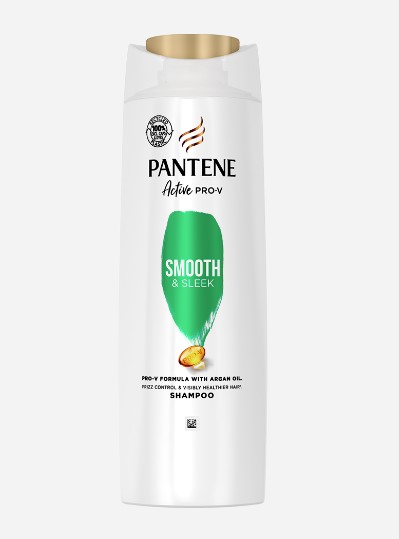 Pantene Shampoo Smooth & Sleek 400ml x 6 - Ny Ankomst 21.12.24