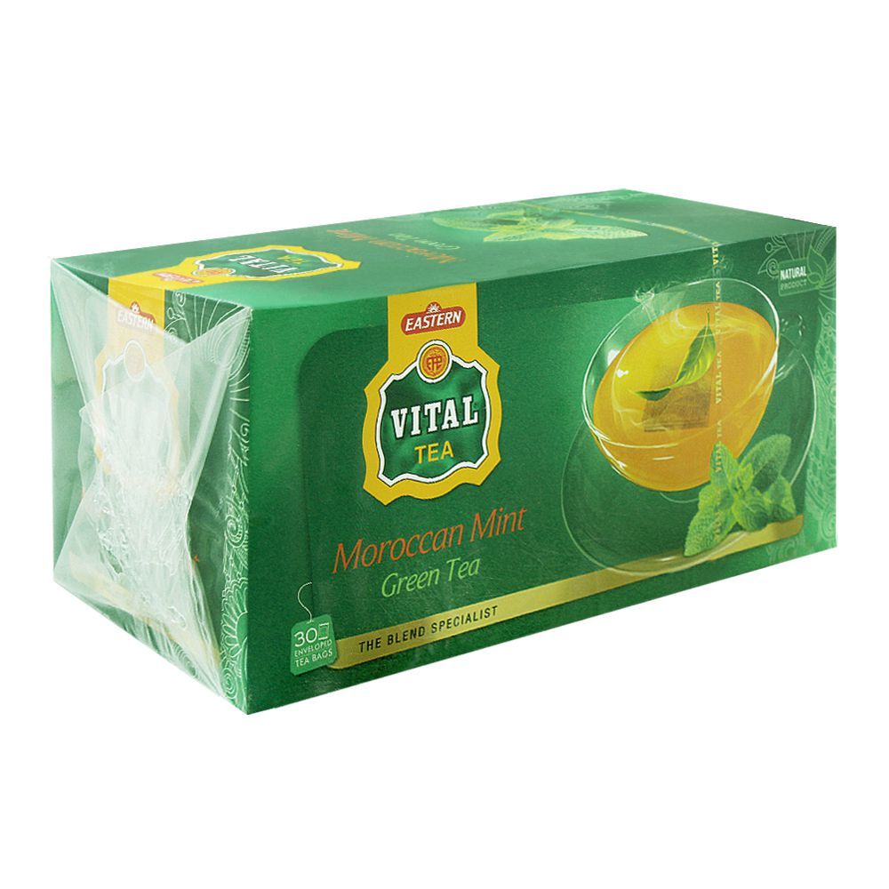 Vital Green Tea Moroccan Mint 30 poser x 12 - Ny Ankomst 25.09