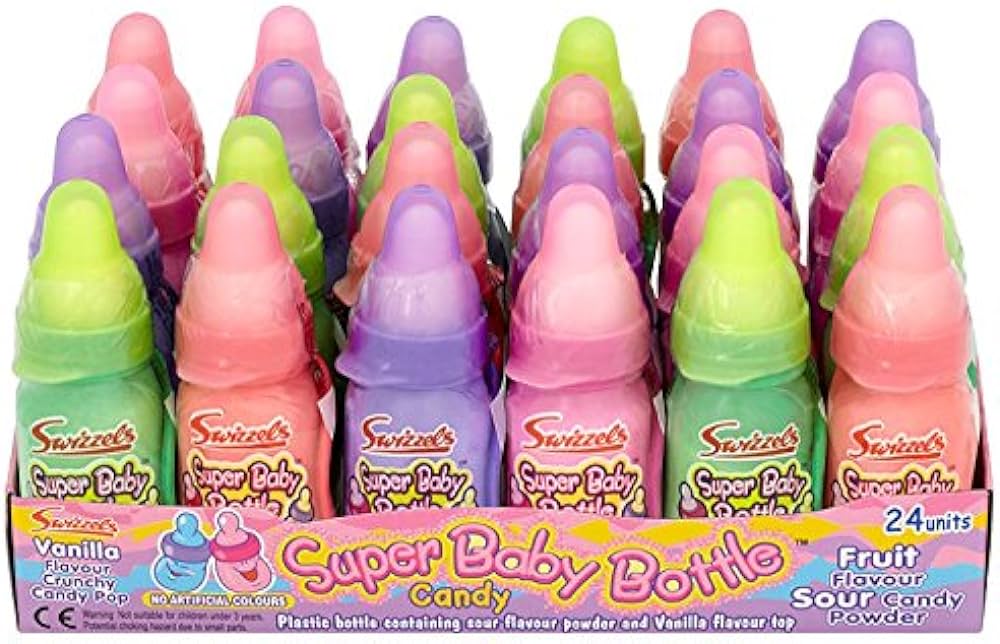 Swizzels Super Baby Bottle Candy x 24 - Nyhet 26.09