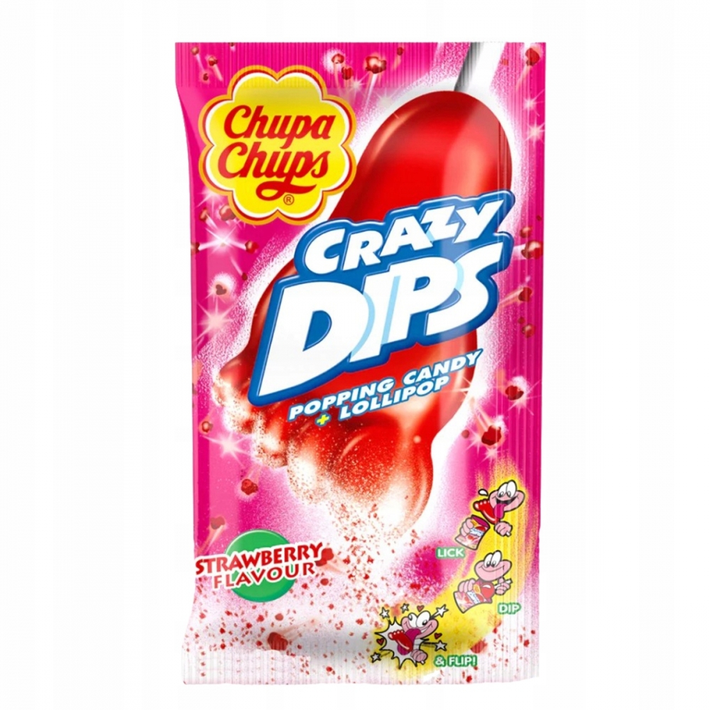 Chupa Chups Crazy Dips 14g x 24 - Nyhet 25.09.23