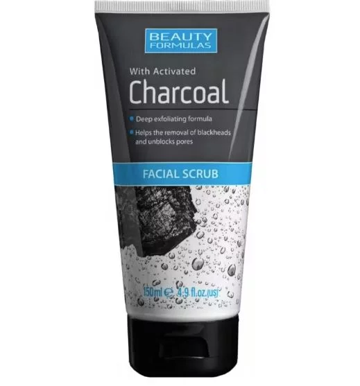 Beauty Formula Facial Scrub Charcoal 150ml x 12 - Ny Ankomst 20.08.24
