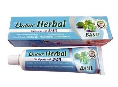 Dabur Toothpaste Basil 100ml x 6 - Ny Ankomst 12.09.24