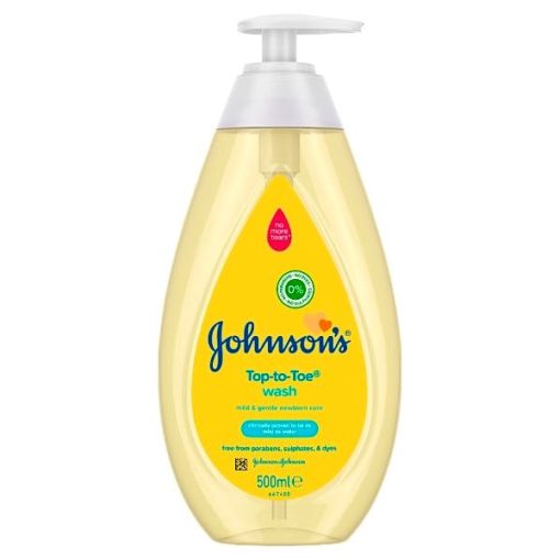 Johnsons Baby Top To Toe Wash 500ml x 6 - Lavpris