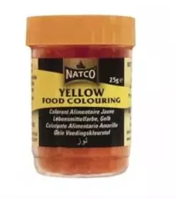 Natco Food Colour Yellow 25g x 12 - Ny Ankomst 24.02.25