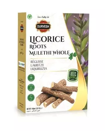 Durvesh Mulethi Whole - Lakrisrot 100g x 12 - Ny Ankomst 11.12.25