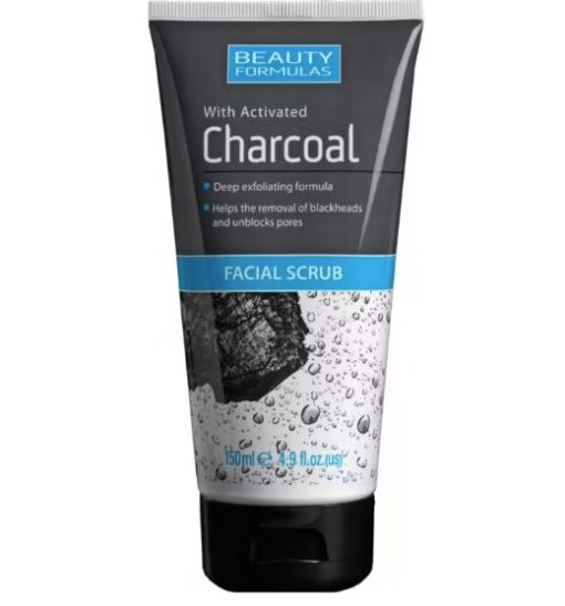Beauty Formula Facial Scrub Charcoal 150ml x 12 - Lavpris