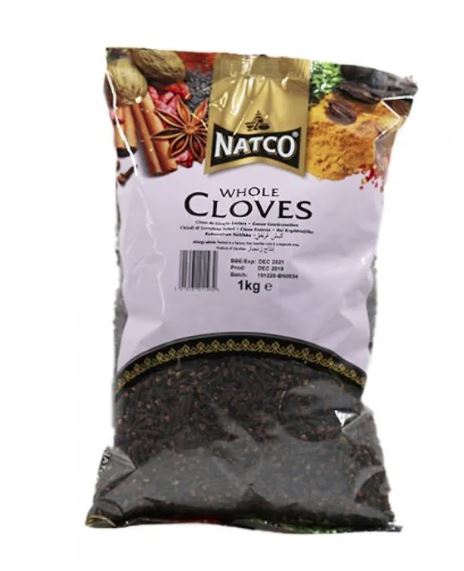 Natco Cloves Whole 1kg x 6  - Ny Ankommet 20.12