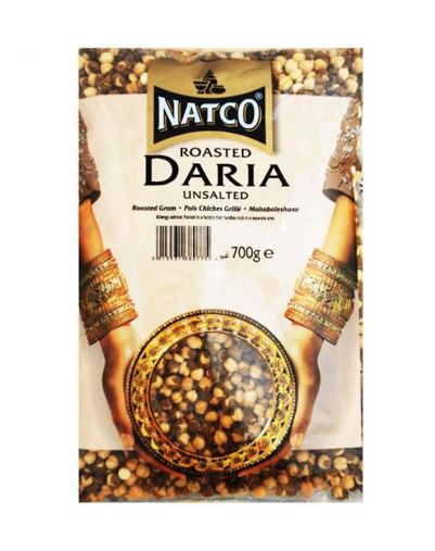 Natco Roasted Chana (Daria) Unsalted 700g x 6- Ny Ankomst 21.08.24