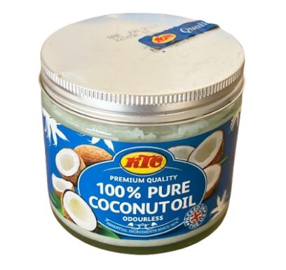 Ktc Coconut Oil (Blue Sticker) 250ml x 6 - Ankomst 10.04.25 (Round bottle)