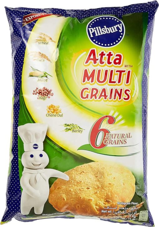 Pillsbury Multigrain Atta 5kg x 4 Ny Ankomst 25-03-25