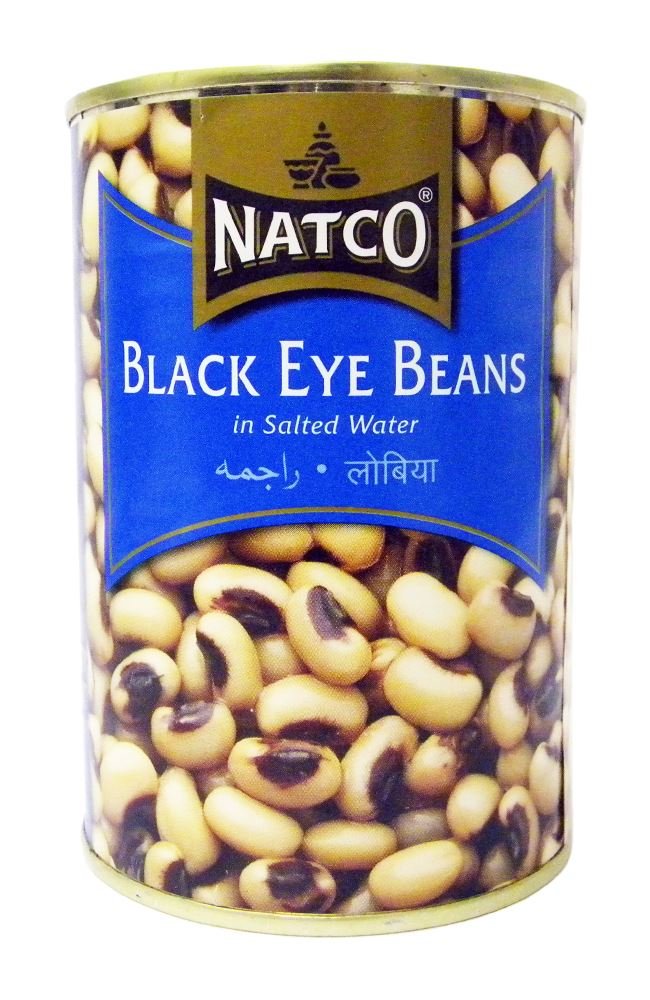 Natco Boiled Black Eye Beans 400g x 12 - Ny Ankomst 20.12