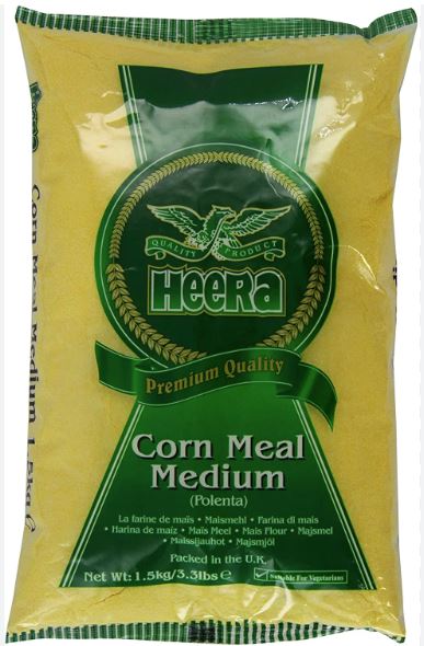Heera Cornmeal Coarse Med. 1,5kg x 6 - Opp 12.06