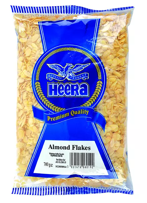 Heera Almond Flakes 700g x 6 - Ny Ankomst 19.11.25