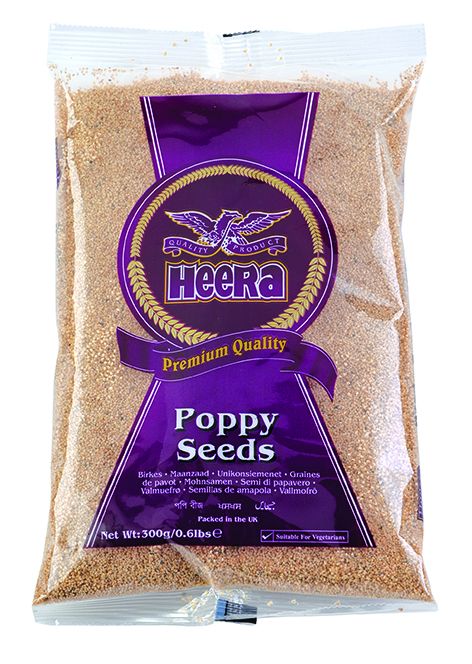 Heera Poppy Seeds 300g x 10 - Ny Ankomst 13.01