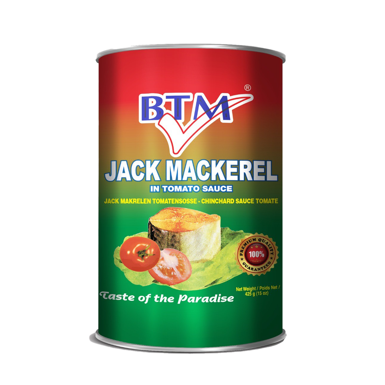 BTM Jack Mackerel In Tomato Sauce 425g x 24 - Ny Ankomst 19.02