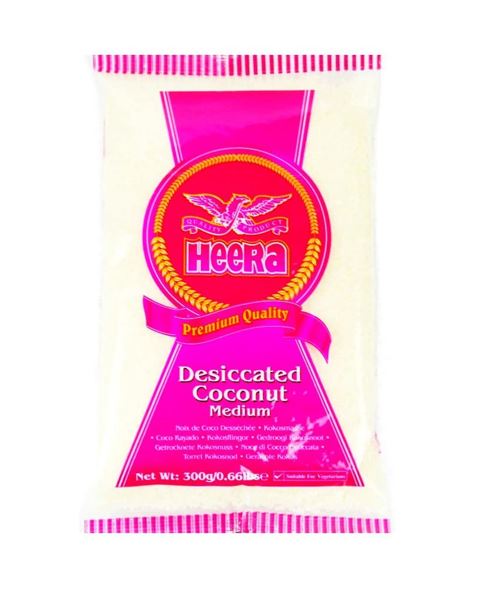 Heera Coconut Desiccated Medium 300g x 10 - Ny Ankomst 15.02