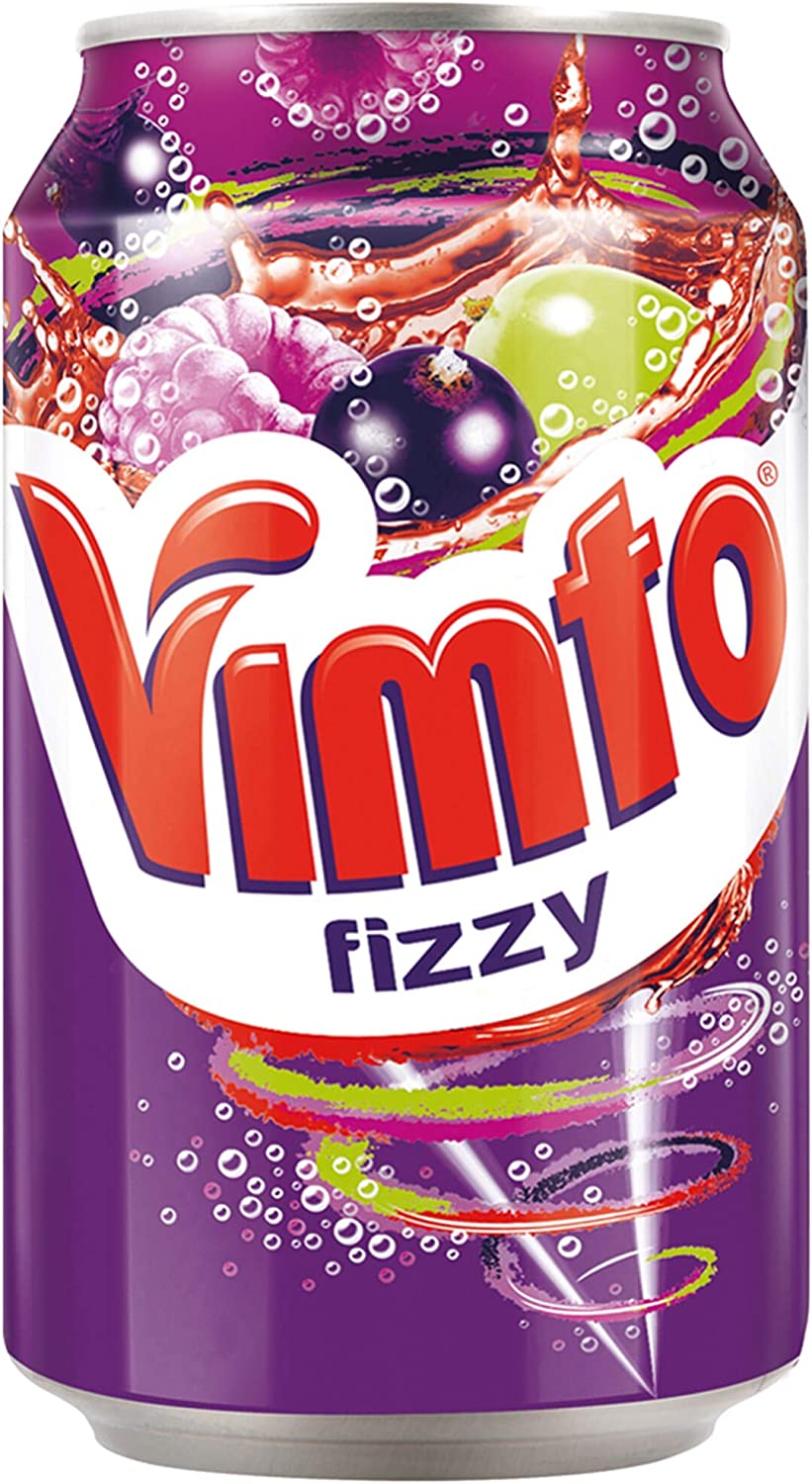 Vimto Drink Fizzy (Tin) 330ml x 24 - Ny Ankomst 19.02