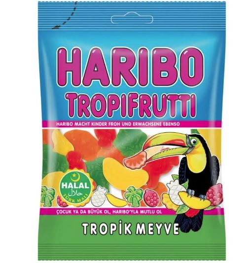 Haribo Tropic frukt 80g x 24 - Ny Ankomst 27.06.25